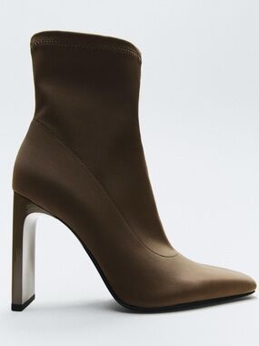 Zara Heeled Sock Ankle Boot